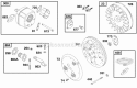 Flywheel Muffler Booster Fan Starter Rope Diagram and Parts List for 32K437-0112-01  Briggs and Stratton Engine